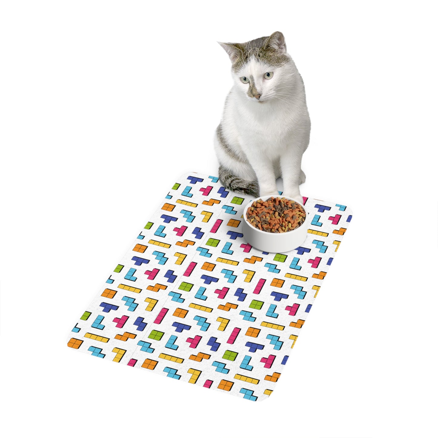 ColorCube Pet Food Mat