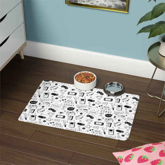 For the Love of Gaming Pet Food Mat