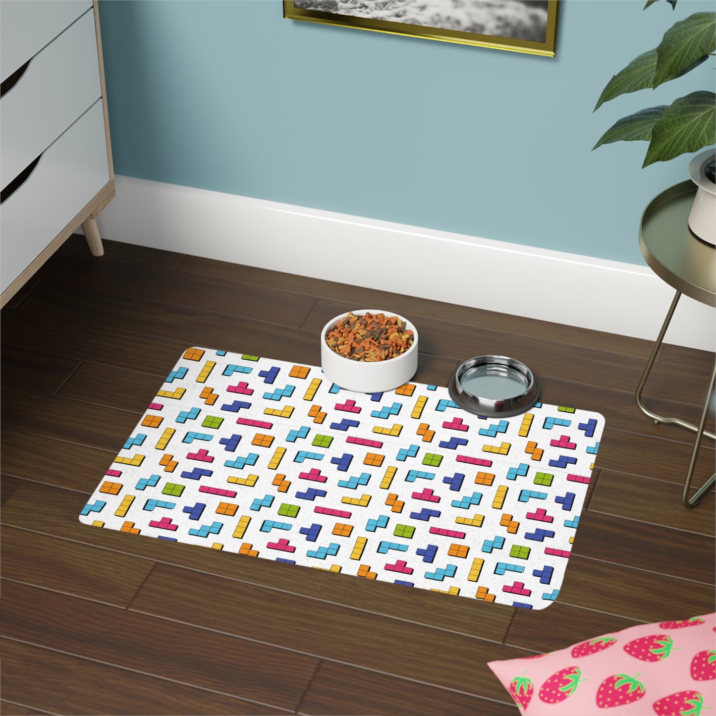 ColorCube Pet Food Mat
